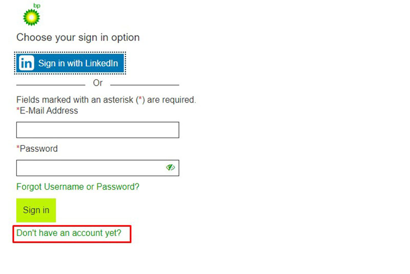 Steps to apply for a job at BP (3)
